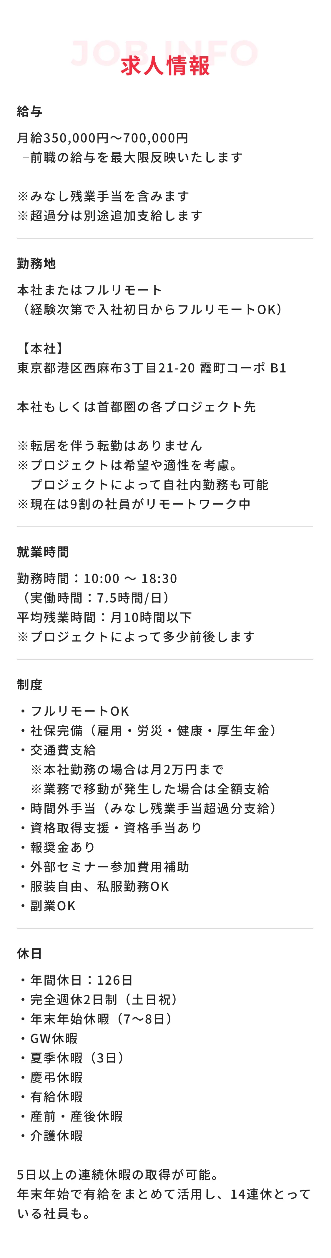 求人情報